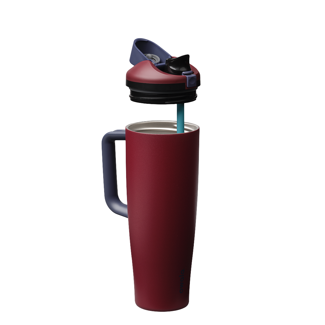 FreeSip Tumbler - Burgundy Bay - 40oz - Image 2