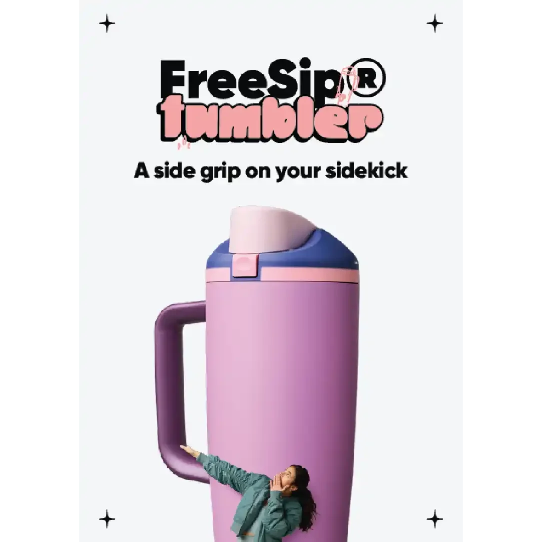 FreeSip Tumbler - Burgundy Bay - 40oz - Image 7